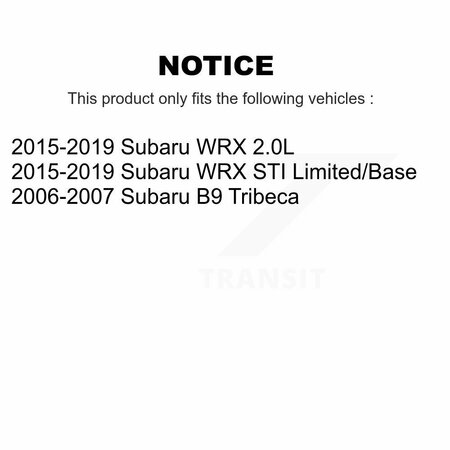 Transit Auto Front Hub Bearing Assembly And Link Kit For Subaru WRX STI B9 Tribeca K77-100658